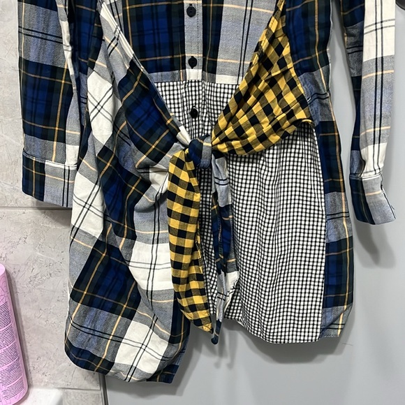 Zara Trafakuc Collection Plaid Dress shirt size Small - Picture 5 of 7